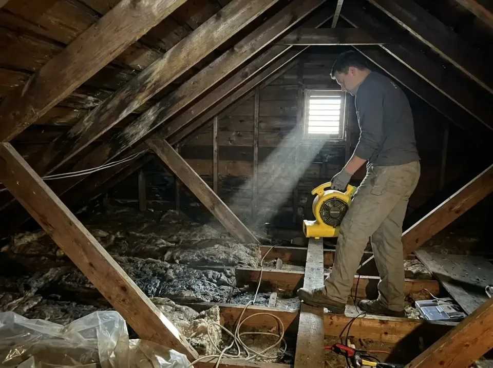 attic-water-damage-drying-proc-007 — frequently asked questions, Emergency Water Extraction & 24/7 Flood Response in Leon Va…